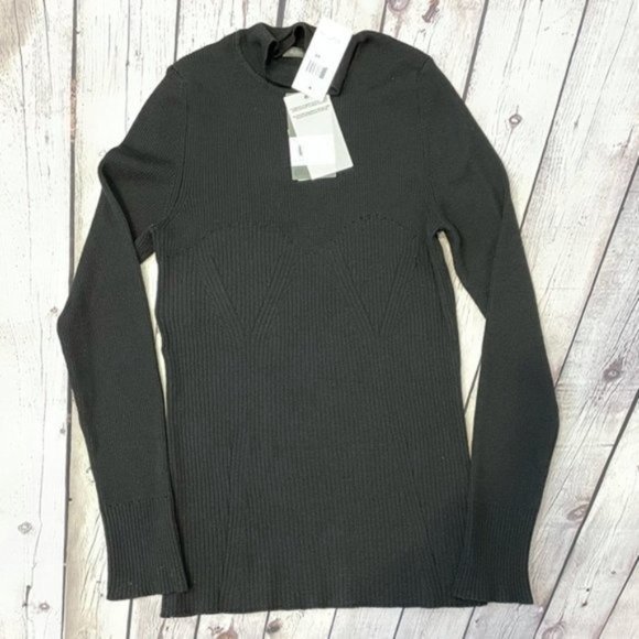 ALBERTA FERRETTI Wool Turtleneck - Black - Size 12 - NWT - Picture 3 of 5